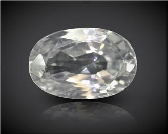 White Zircon Natural Certified 3.12 carats (DIN 90226 )